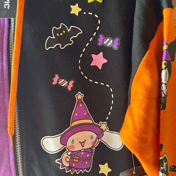 Sanrio Hello Kitty My Melody Cinnamoroll Kuromi Keroppi Zip Hoodie Women Small - Picture 4 of 11